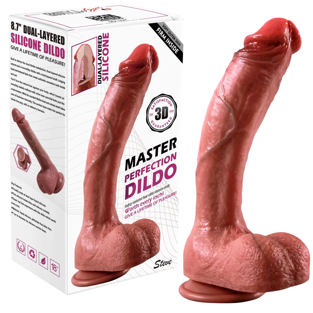 Steve - Ultra Yumuşak Dokulu Realistik Dildo
