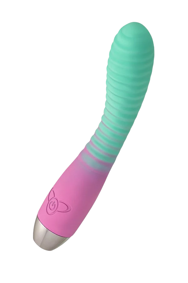 Flovetta AZALIA Kavisli Başlıklı Vibratör, Silikon, Nane Pembesi, 20.5 cm